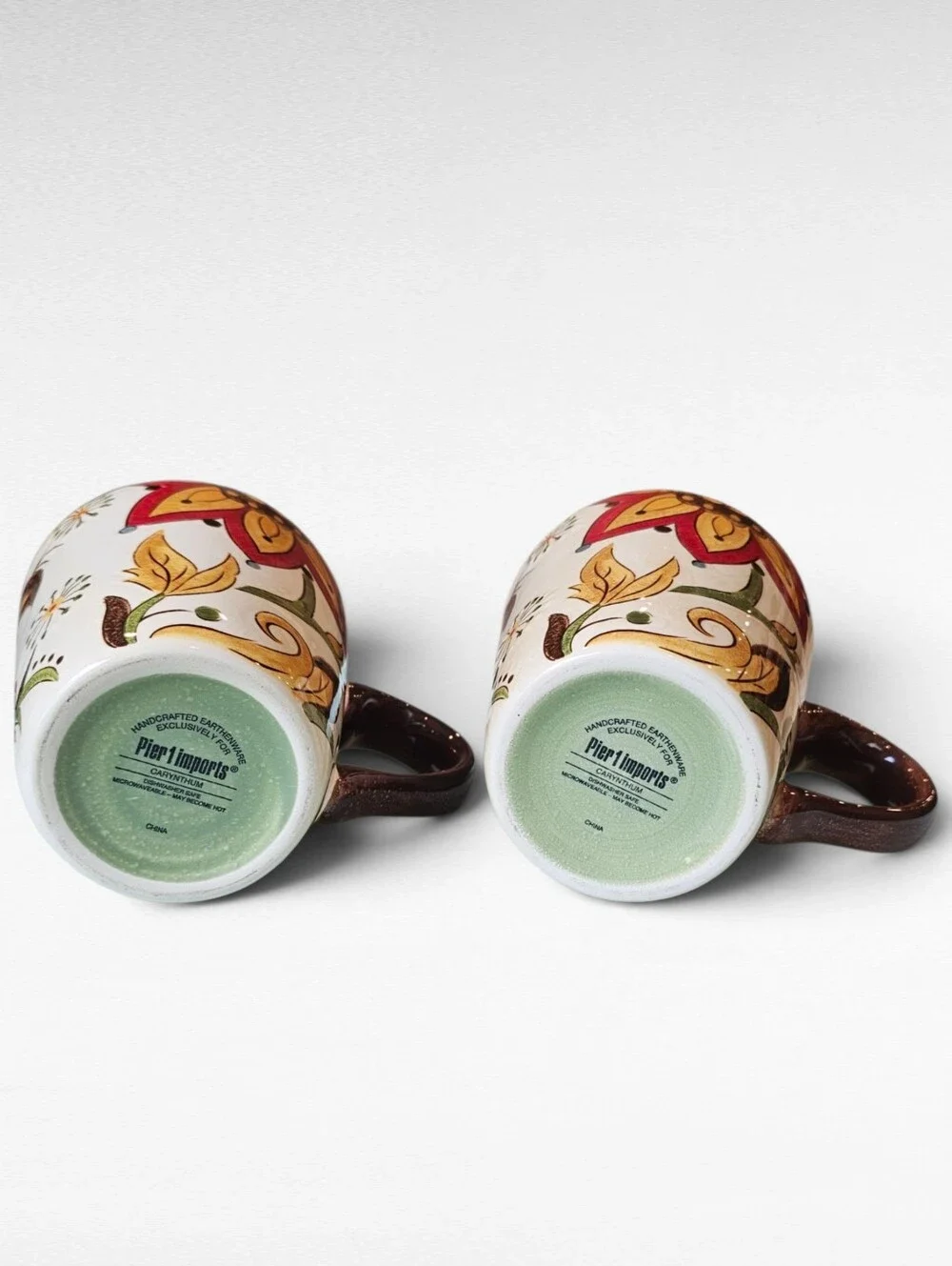 Pier 1 Carynthum Mugs Set of 2